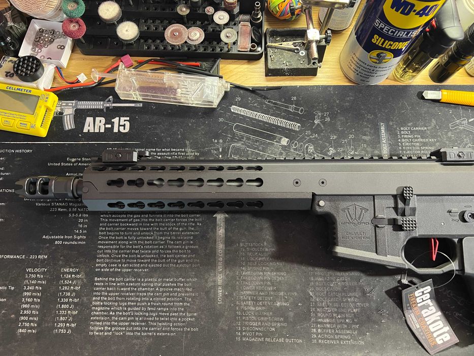 Нова Еърсофт Реплика DYTAC Warlord Ultra Lite M4 Carbine AEG Cerakote™