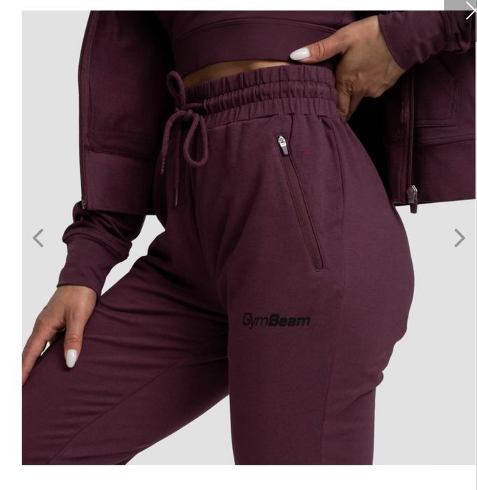 Дамско спортно долнище TRN Eggplant - GymBeam