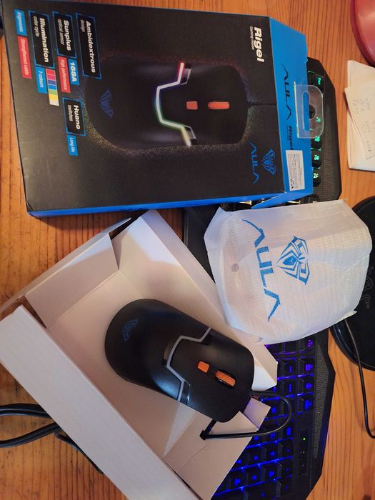 Мишка AULA RIGEL + moisepad