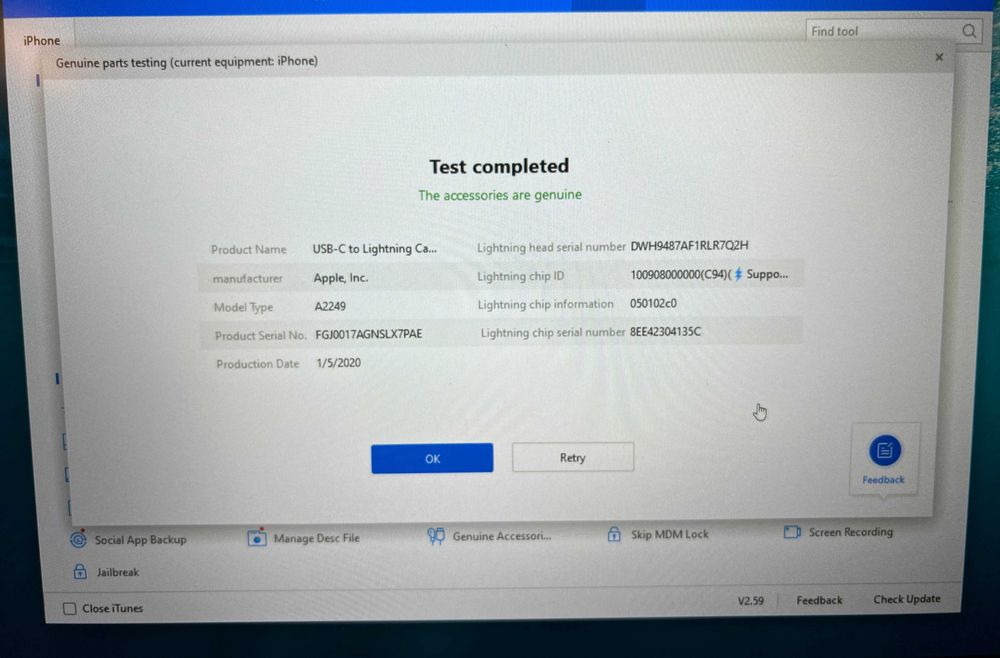 Y Incarcator Adaptor Cablu iPhone Fast Charger 20W