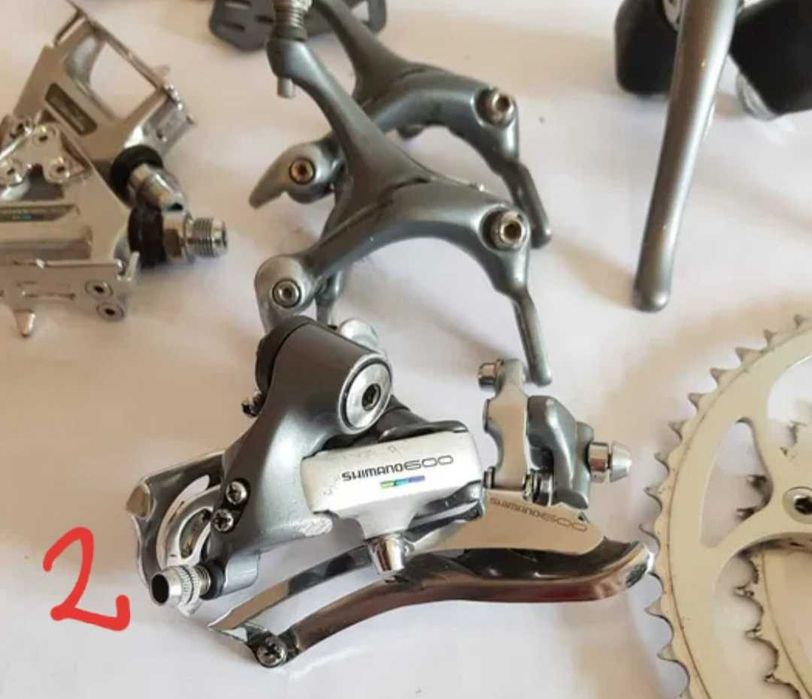 Groupset Shimano 600 Tricolor