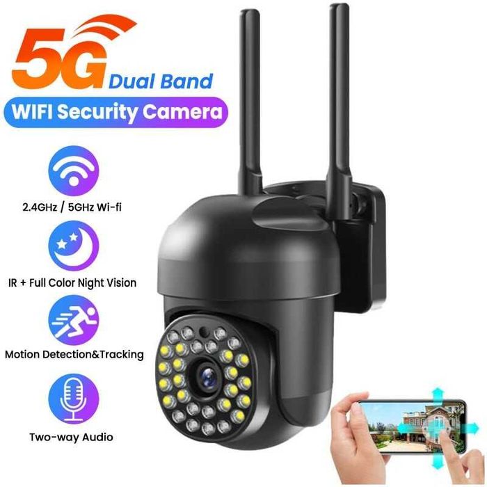 Camera de supraveghere video, 2MP, Full HD, WiFi, Infrarosu 30m