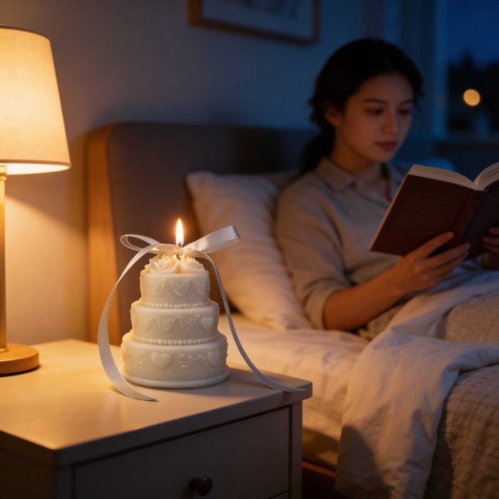 Соева свещ „Торта“ – аромат Ванилия