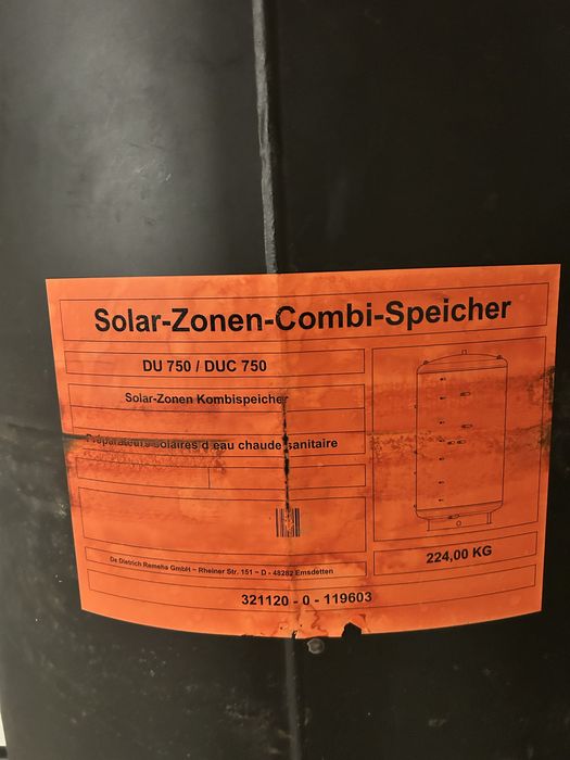 Puffer 750 l cu izolatie