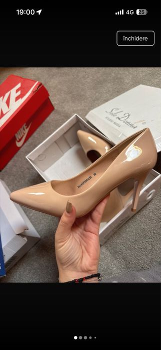 tocuri piele stiletto