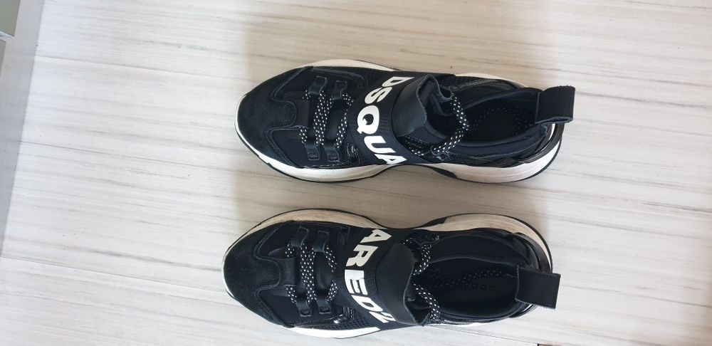 DSQUARED2 Leather Made in Italy / 37 / 23.5 см ОРИГИНАЛ! Дамски Кецове