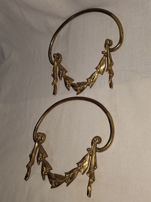 Стари френски бронзови апликации орнаменти с позлата