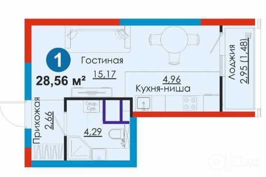 Срочно! Новый Ташкент с ремонтом от $11 897. 1 комн-28,56м2 .  Успей!
