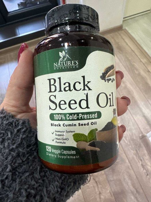 Черный тмин Black Seed Oil 1000 мг 120 капсул из Америки