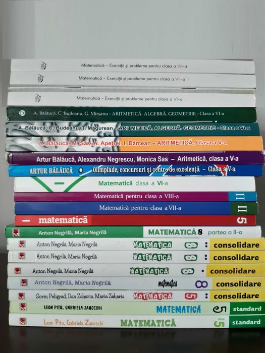 Manuale și auxiliare matematică pentru gimnaziu (clasele 5-8)