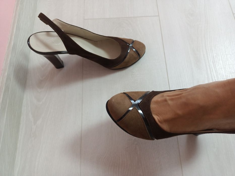 Pantofi piele întoarsă Salamandra Design