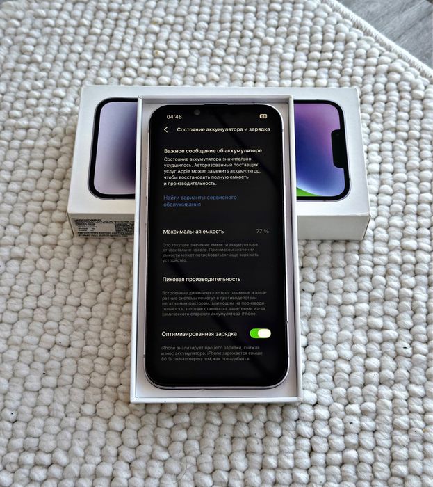  iPhone 14/128GB/akb77% 