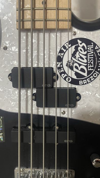 Bass Guitar Ibanez SRMD205 cu pickupuri schimbate EMG-PJ Set Active