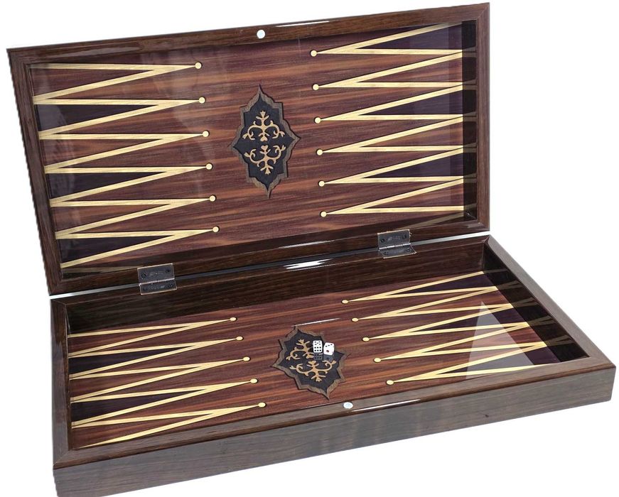 Set Backgammon Star Antique în Nuc, cu Blocare Magnetică – Nessiworld