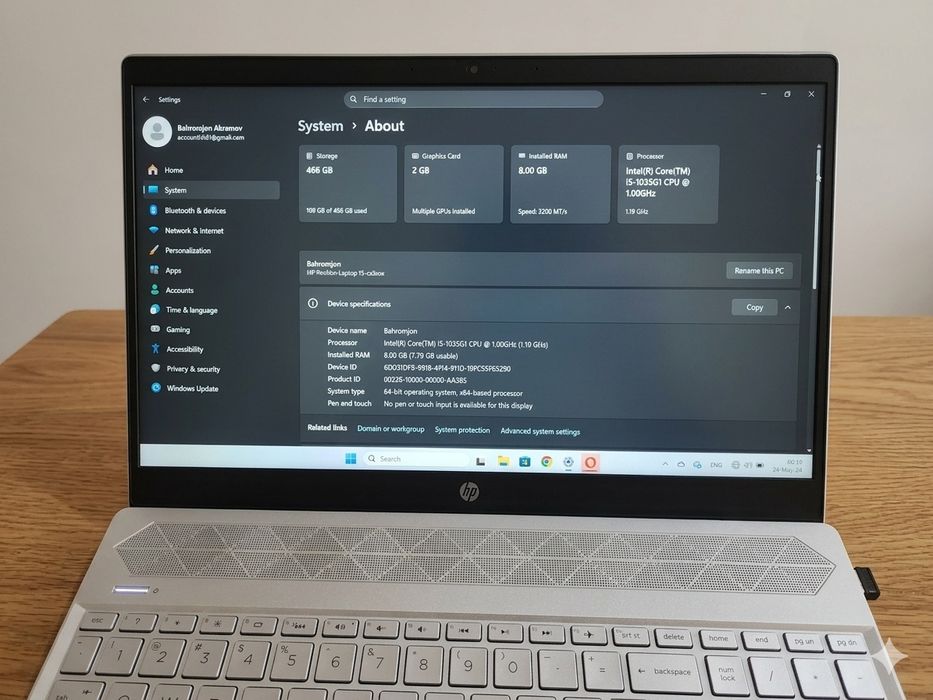 HP Pavilion i5-1035G1 / 8GB / 512GB SSD / NVIDIA / Yaxshi holat