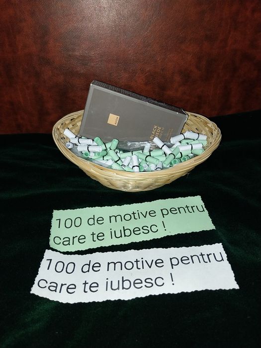 Seturi 100 de motive pentru care te iubesc  plus parfum avon