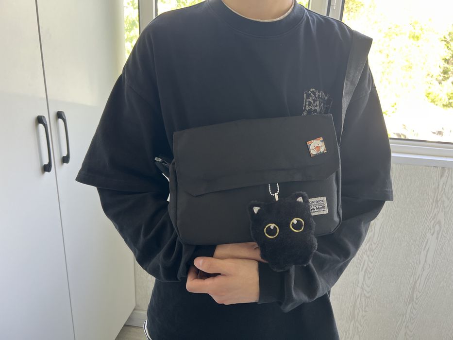 Плюшевый кот брелок