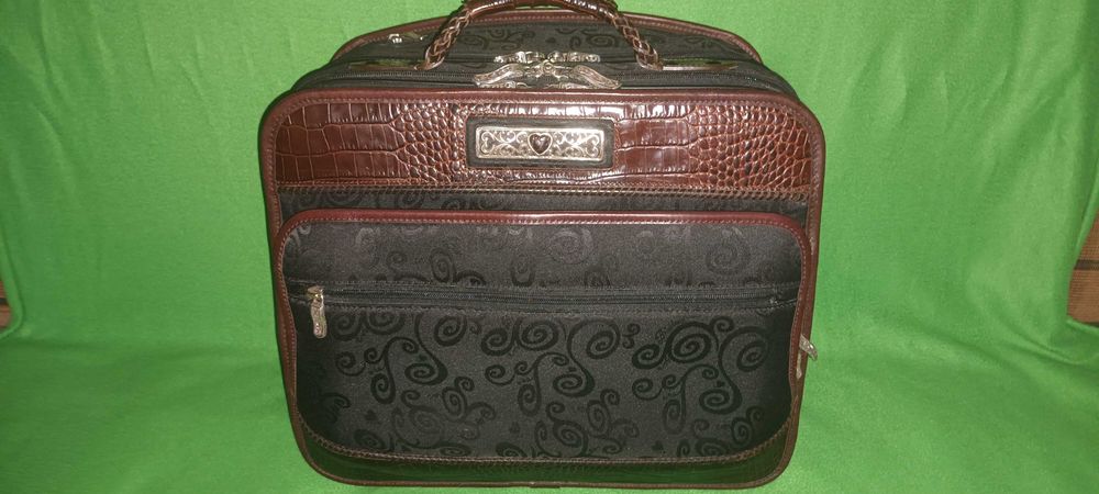 Geanta voiaj/troller Brighton Deluxe (cu piele de crocodil)