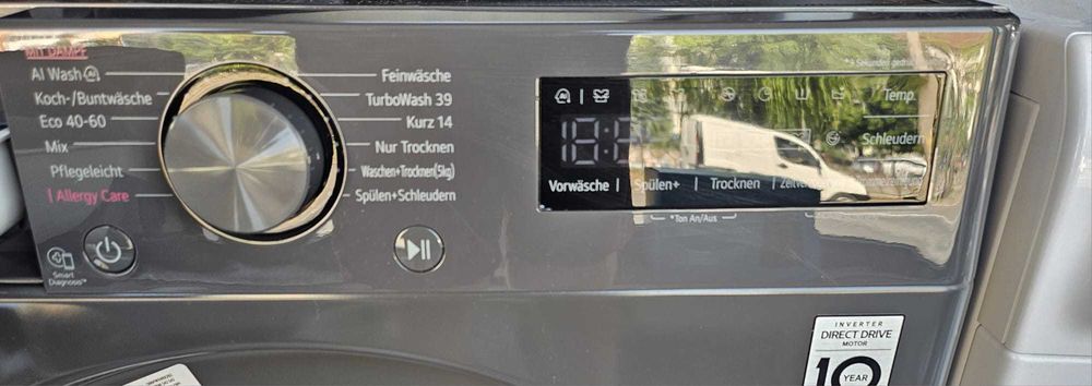 Mașină de spălat cu uscător LG Slim V5WD95SLIM, 9/5 kg, AI DD, Steam, Wi-Fi +Factura +Garantie 12Luni