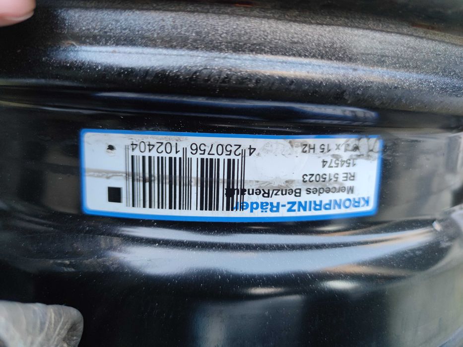 1бр Желязна Джанта 15 - Mercedes Citan, Renault Kangoo, Nissan NV250