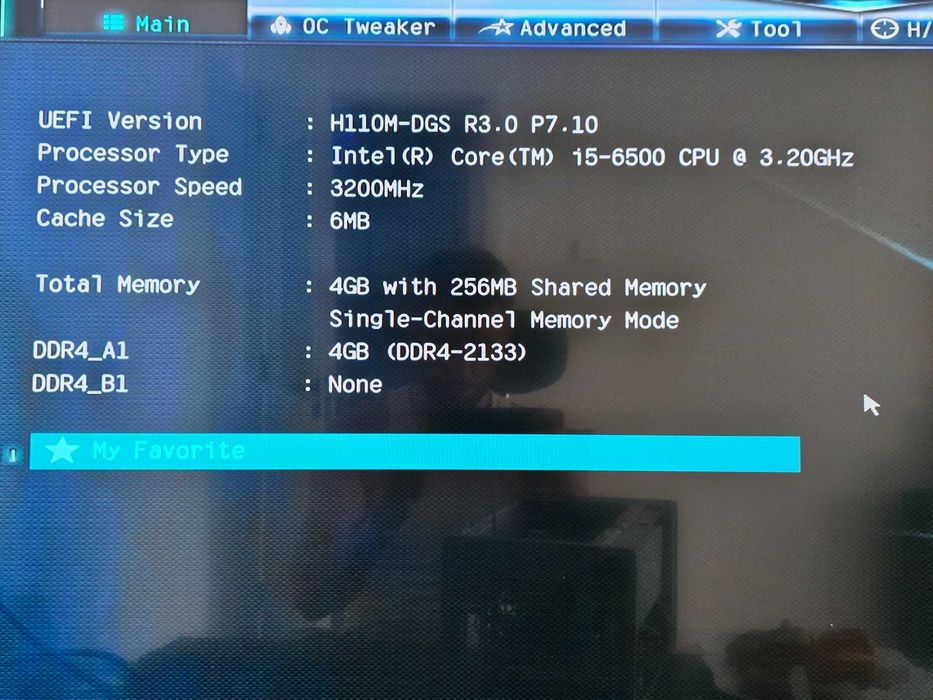 Kit PC Shuttle i5-6500 + ASRock H110M-DGS R3.0 + sursă Sistem HTPC Media server