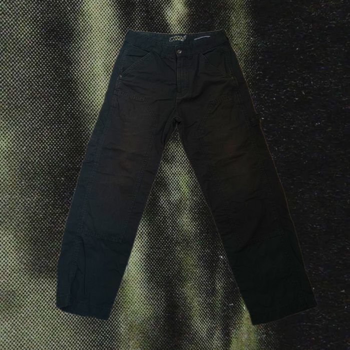 Bershka Тъмнозелени Carpenter Jeans