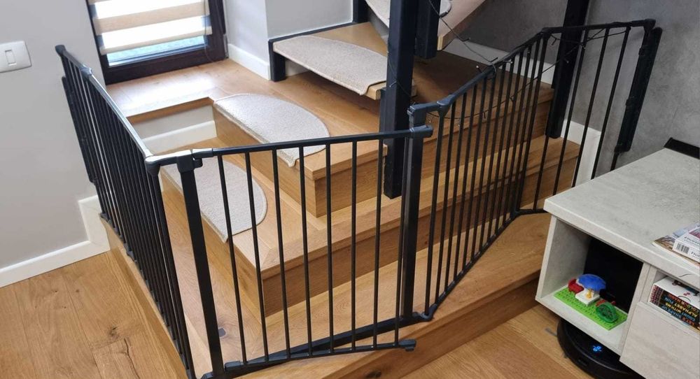 Tarc metalic, de siguranta-copii - Babydan Flex XL 90cm – 278cmX0.71H