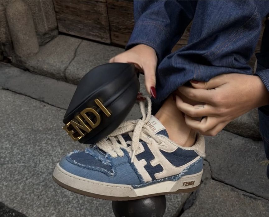Fendi denim кецове