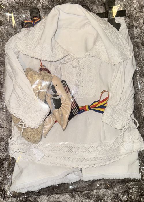 Costum popular botez 0-6 luni