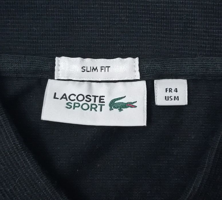 Lacoste Polo Shirt оригинална тениска M памучна поло фланелка черна