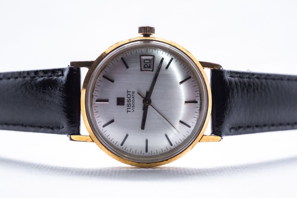 Tissot Visodate Vintage Swiss Made – Suflat cu Aur, Recent Servisat
