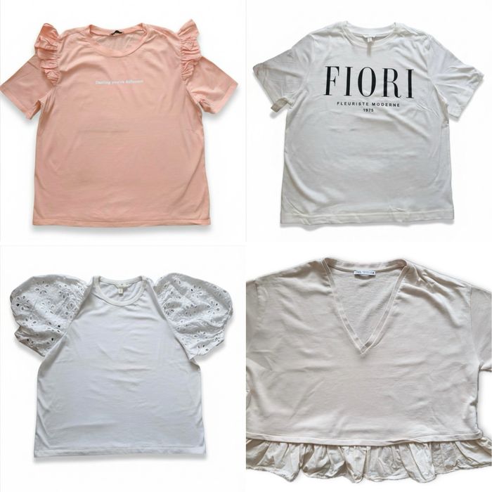 Тениски Zara и H&M M,L,XL