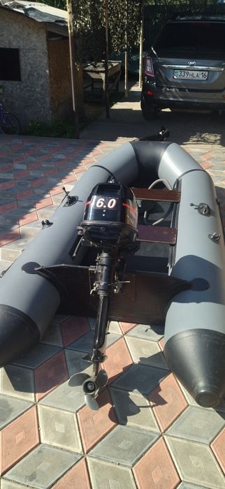 Продам лодку с мотором ханкай 6.