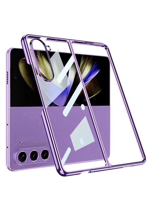 Samsung Z FLIP / FOLD 3 4 5 6 Husa Hard PC Clar Fata Spate Border