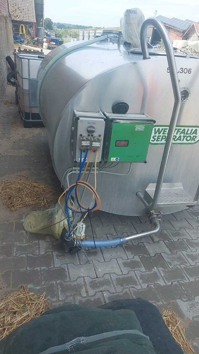 tanc sau vana de recire, raciror, tanc  bazin de transport lapte 3500l