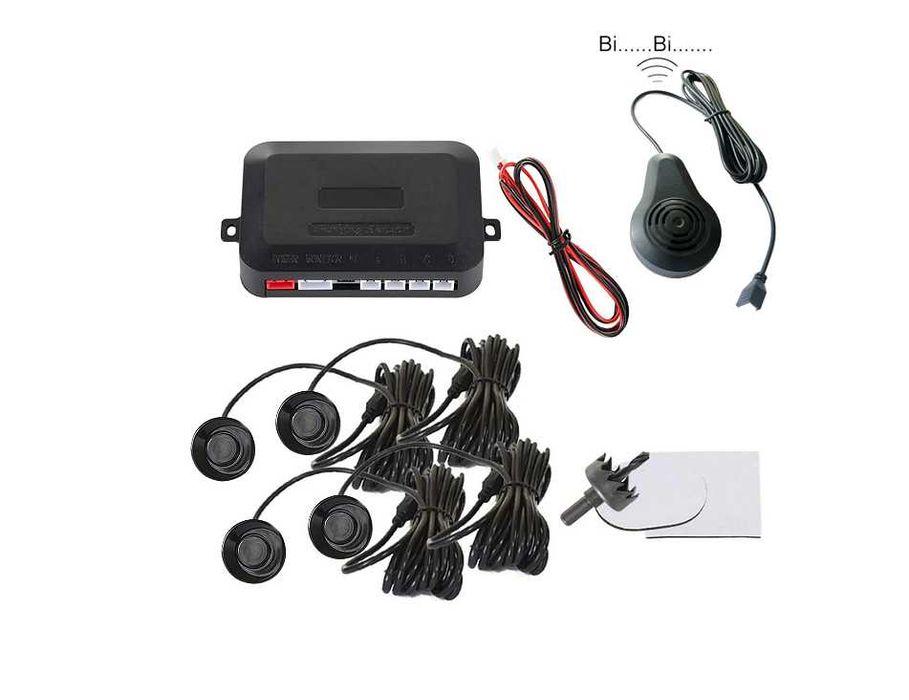 Парктроник с 4 четири датчика за паркиране на заден ход 12V