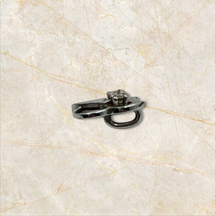 Златен талисман/висулка 14к бухал с диамантени очи