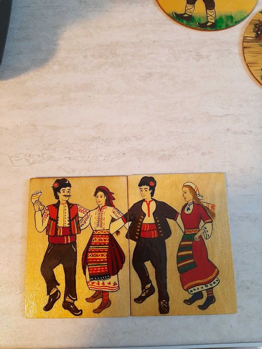 Подложки за чаши, ръчно изработени. Народни мотиви!