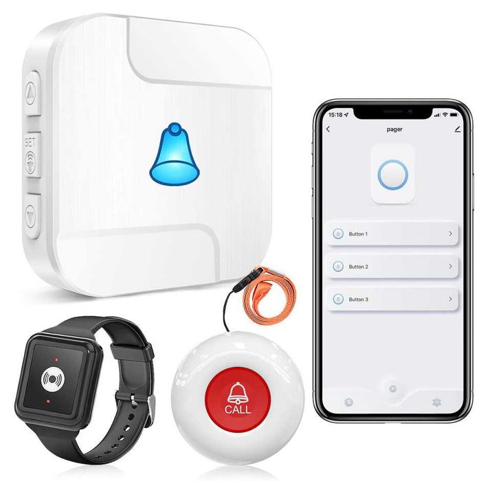 Sistem alarma de urgenta WiFi cu aplicatie smart si Bratara de urgenta