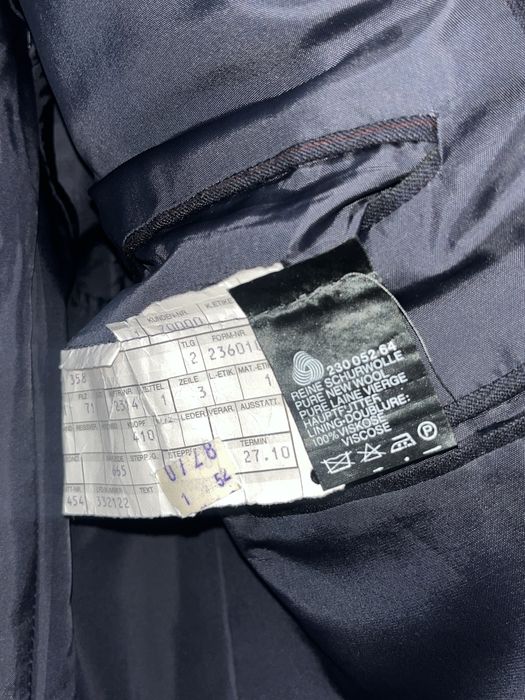 Sacou elegant bleumarin doua randuri de nasturi 100% lână