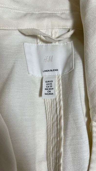 Дълго бяло сако H&M