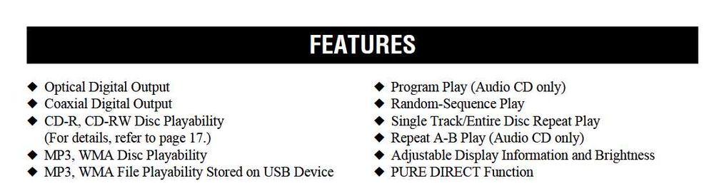 YAMAHA CD-S700 cd-player Hi-Fi port USB/iPOD