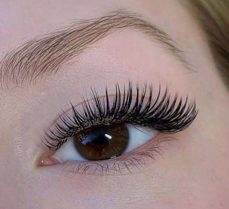 Наращивание ресниц мокрый эффект