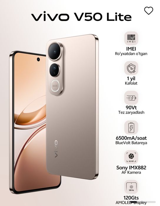 Vivo V 50LITE yangi ochilganiga 1 oy boʻldi