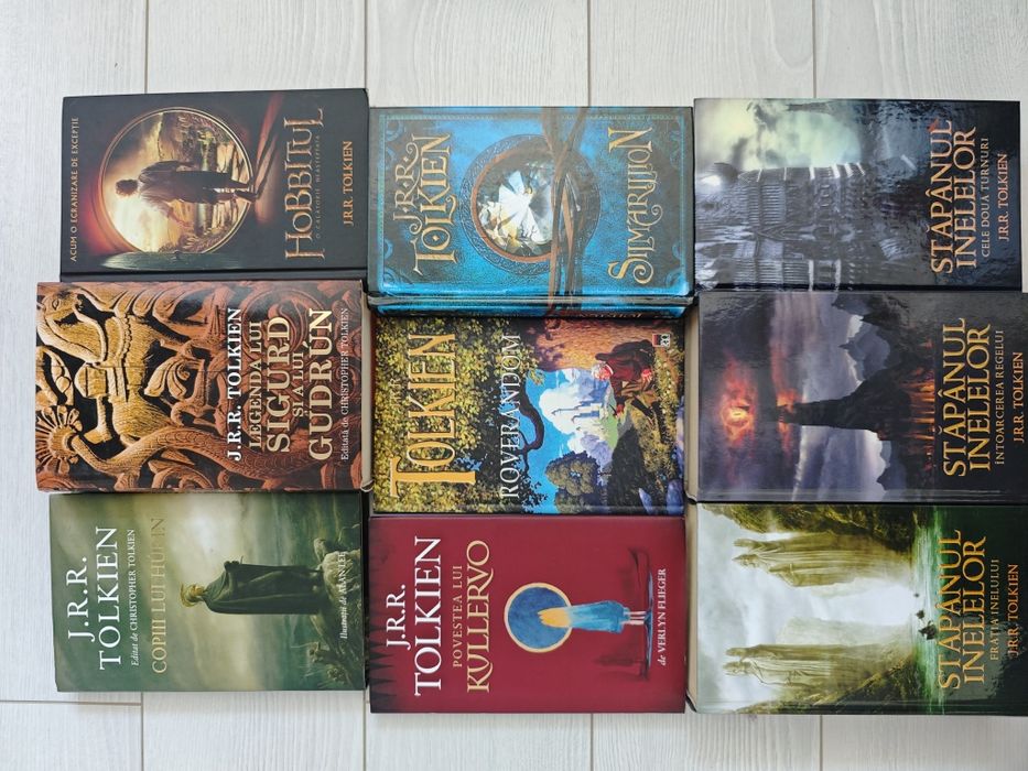 Set Tolkien, Editura Rao, 10 vol, Cartonat, stare buna