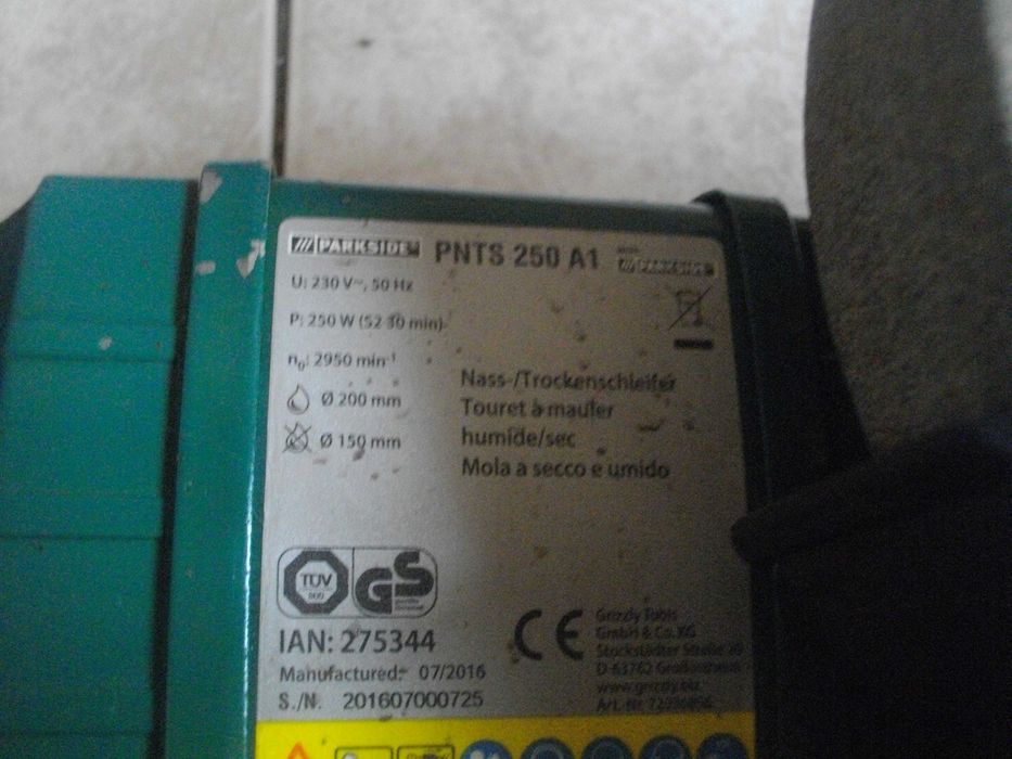 Ел. Шмиргел 250W/150W Мокро/Сухо Шлайфане Parkside ф200мм/FERM Хол/Гер