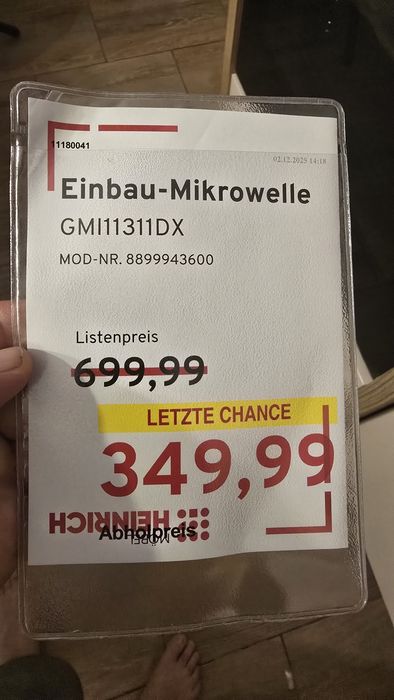 Cuptor microunde încorporabil GRUNDIG GMI 11311 DX, 25L, Grill, NOU