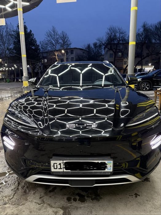 BYD Song Plus Champion qora EV 605km Toza