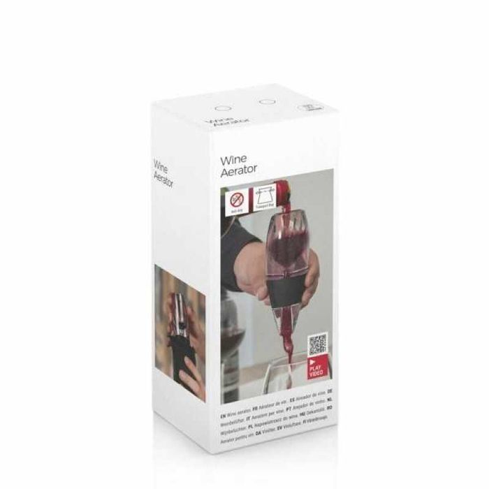 Set decantare include aerator de vin cu filtru stand si husa transport