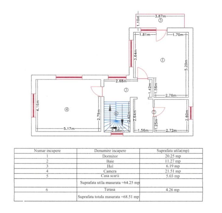 Casa individuala, 130 mp, teren 287 mp, zona Cetatii